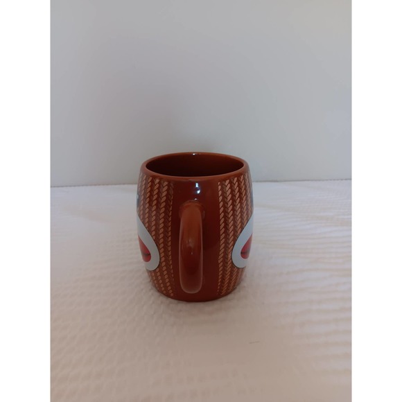 Gallerie Brown 2 Handle Ceramic Sock Monkey Mug - 10oz - New - Picture 2 of 4